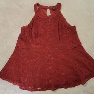 Torrid Peplum Lace Top